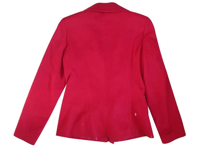 Autre Marque chaqueta florida Roja 