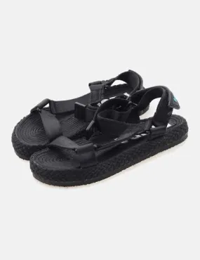 Bimba&Lola Sandalia negra plataforma