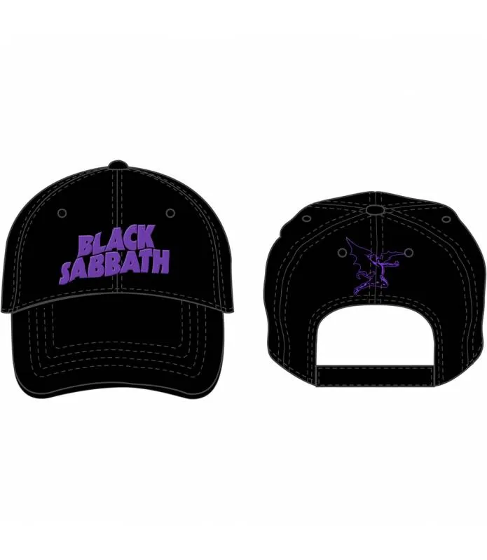 Black Sabbath Gorra Logo y Demonio Baseball Cap Licencia Oficial RockOff BSCAP01