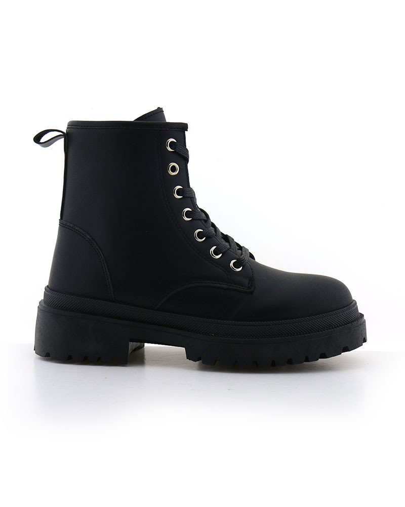 Bota Militar con Cremallera