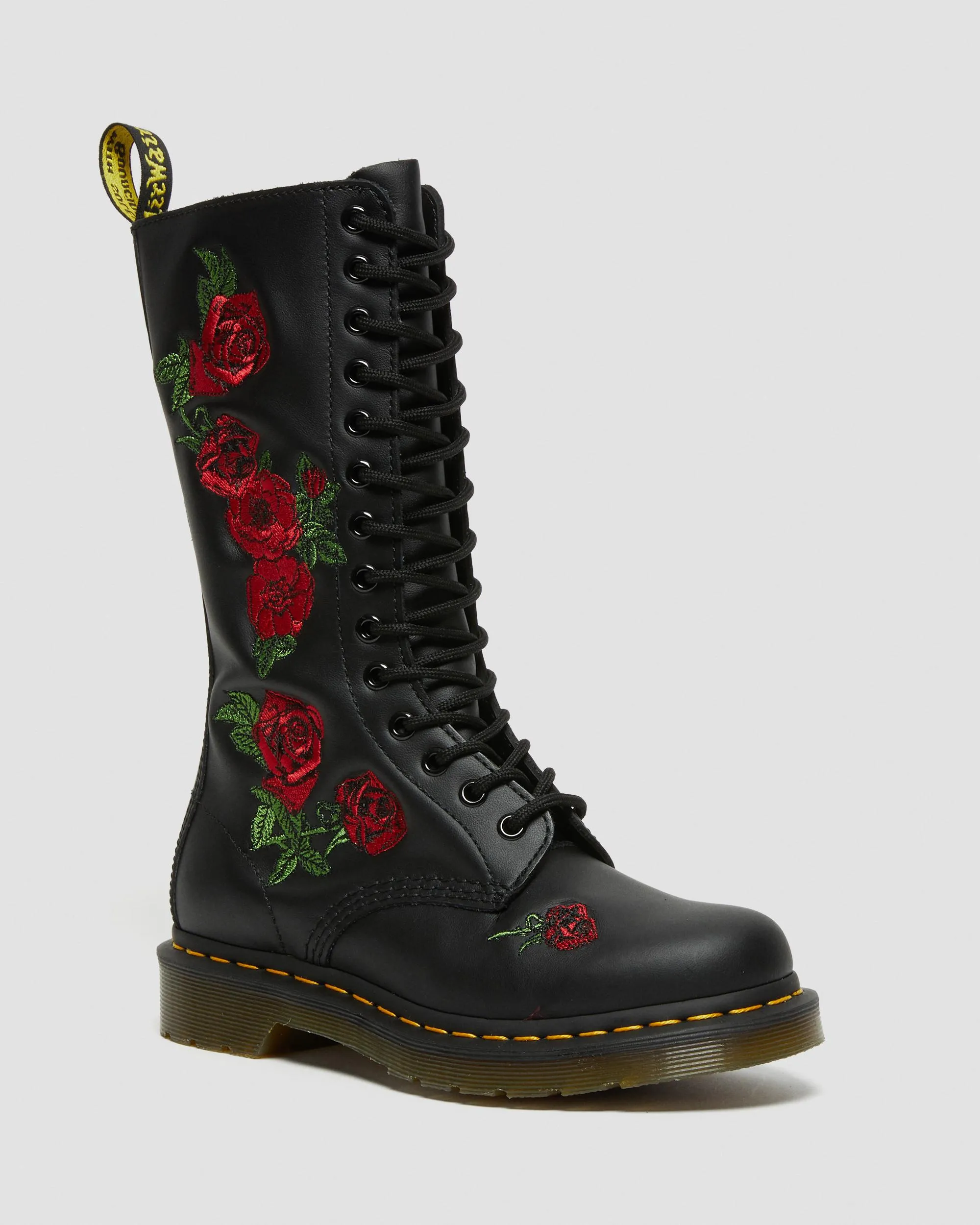 Botas 1914 Vonda de piel con bordado floral