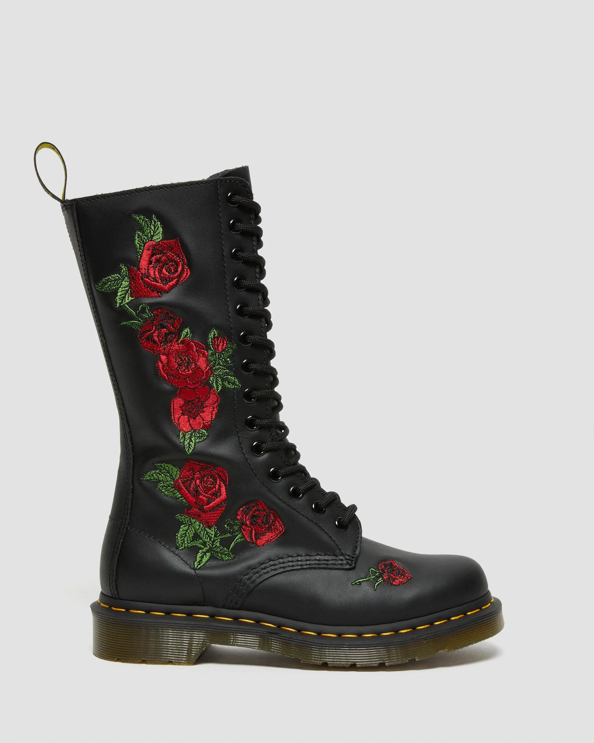 Botas 1914 Vonda de piel con bordado floral