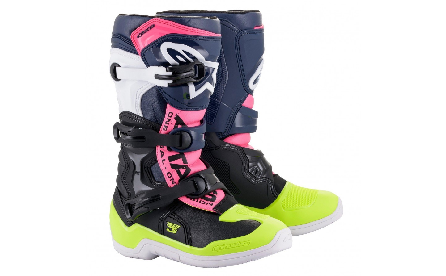 Botas Alpinestars Infantil Tech 3S Negro Azul Rosa |2014018-1176|