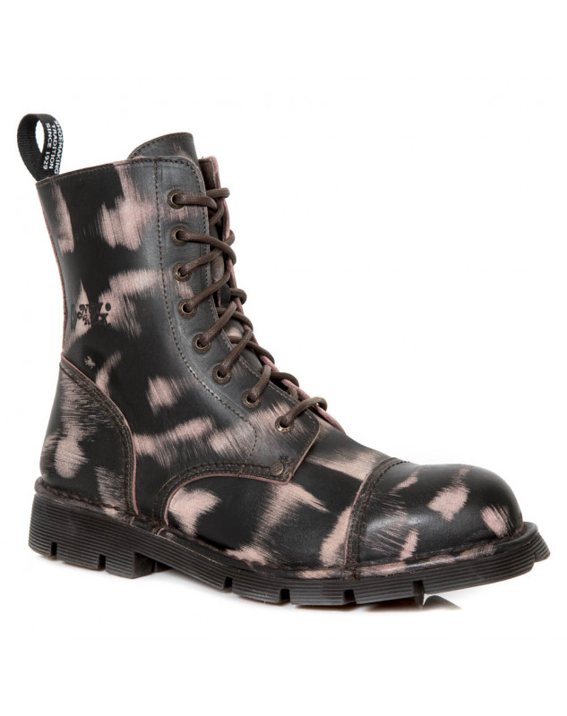 BOTAS MILITARES ESTILO VINTAGE RAPADO MARRON