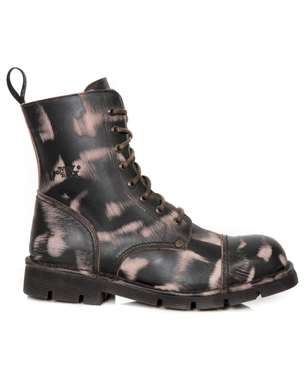 BOTAS MILITARES ESTILO VINTAGE RAPADO MARRON