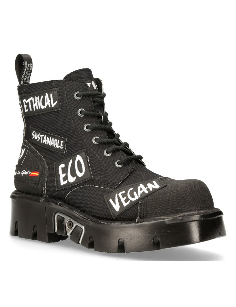 BOTAS NEWROCK ECO VEGAN NEGRAS MILI