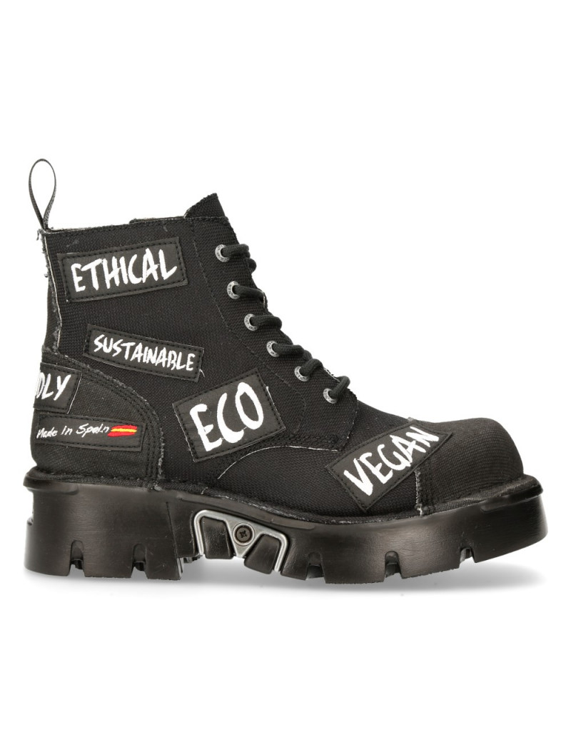 BOTAS NEWROCK ECO VEGAN NEGRAS MILI