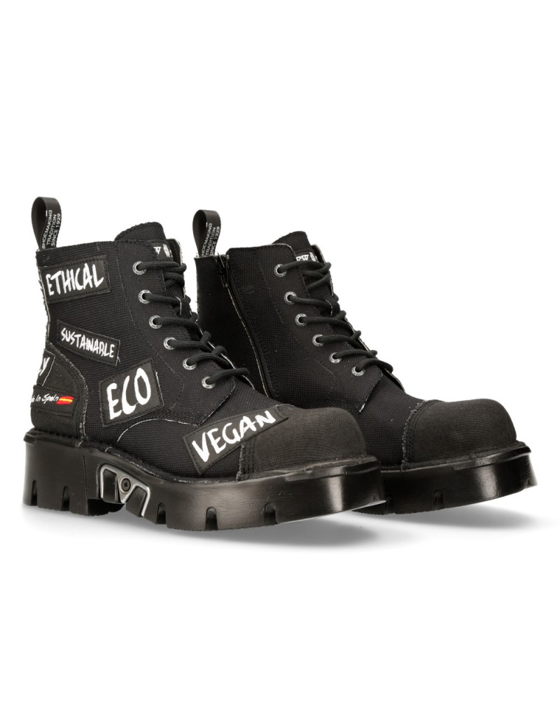 BOTAS NEWROCK ECO VEGAN NEGRAS MILI