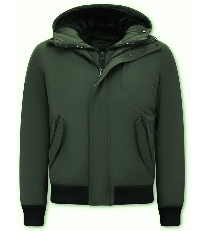 Chaqueta Corta Acolchada Para Hombre - 7015 - Verde