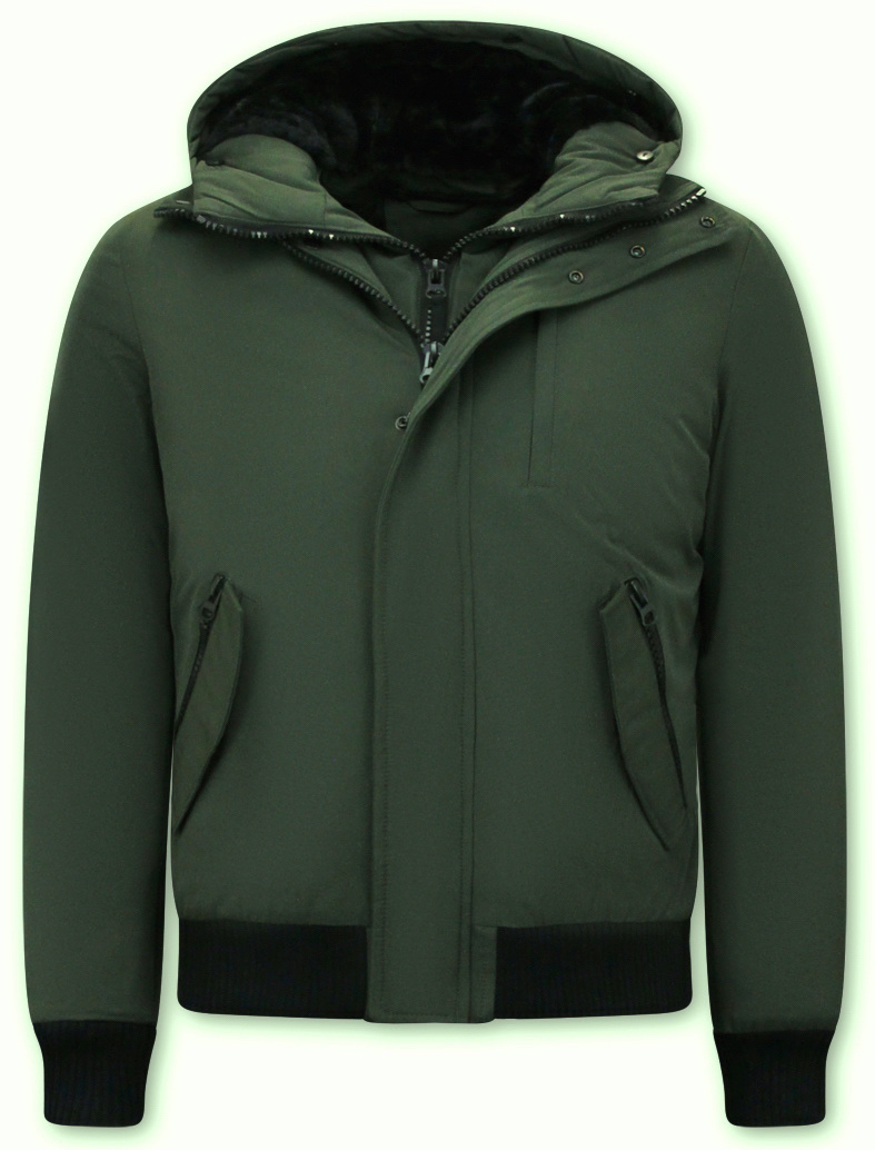 Chaqueta Corta Acolchada Para Hombre - 7015 - Verde