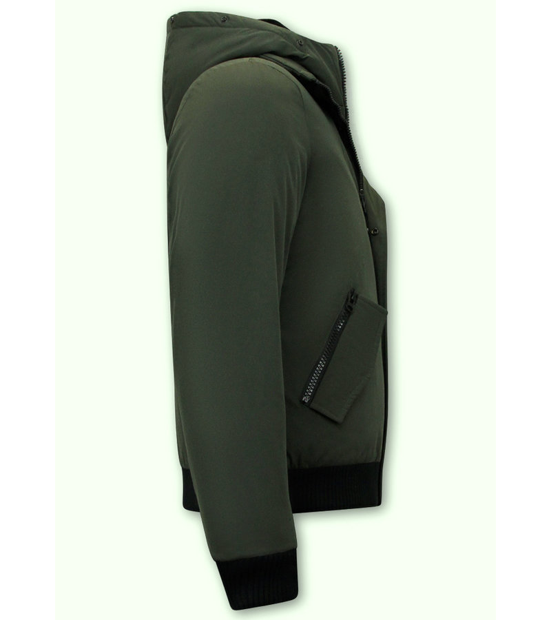 Chaqueta Corta Acolchada Para Hombre - 7015 - Verde