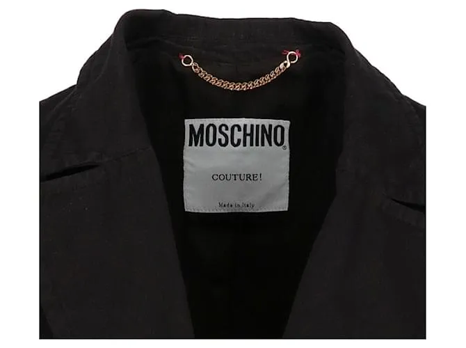 Chaqueta de algodón negra Moschino - Años 2000 Negro 