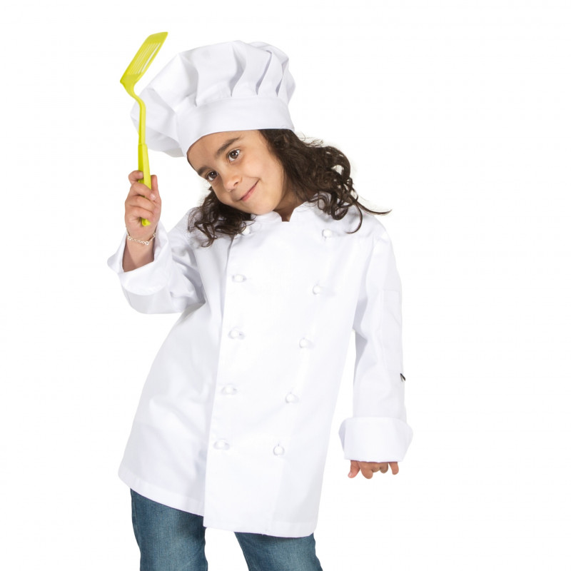 Chaqueta de cocina infantil blanca - Gary's