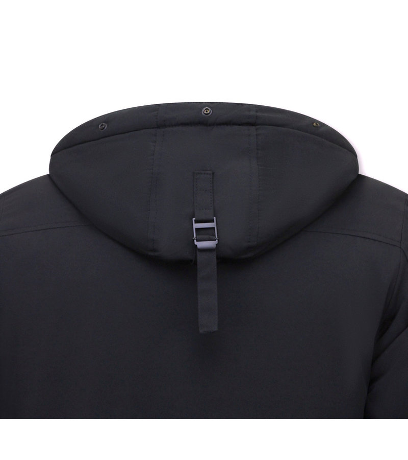 Chaqueta De Invierno Hombre Modelo Corto -7006 - Negro