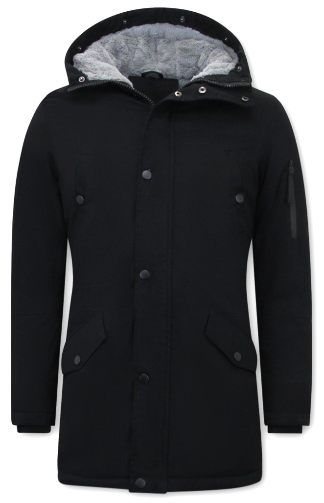 Chaqueta De Invierno Negra Para Hombre - 7105