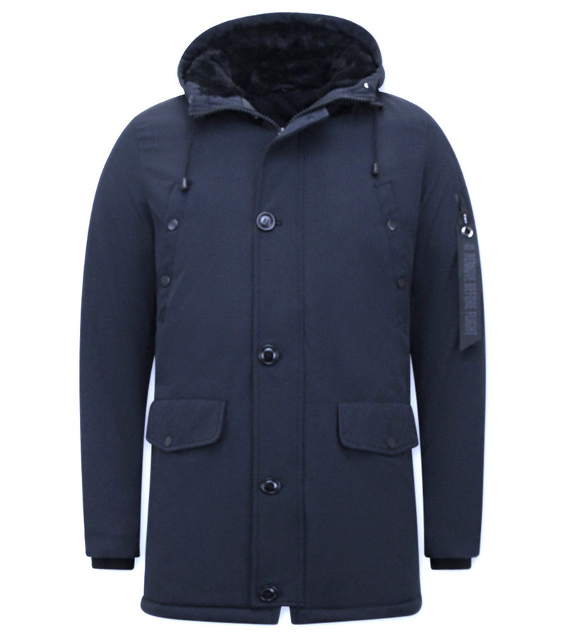 Chaqueta De Invierno Para Hombre Parka- 7103 - Azul