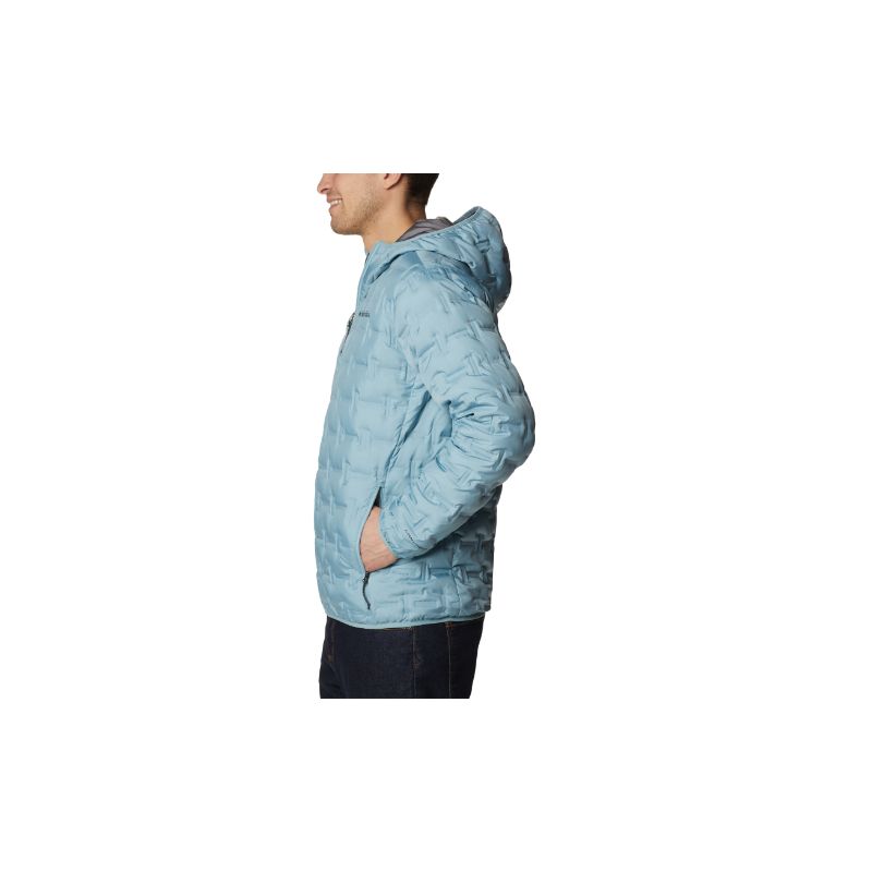 Chaqueta de plumón con capucha para hombre Columbia Delta Ridge (Stone Blue)