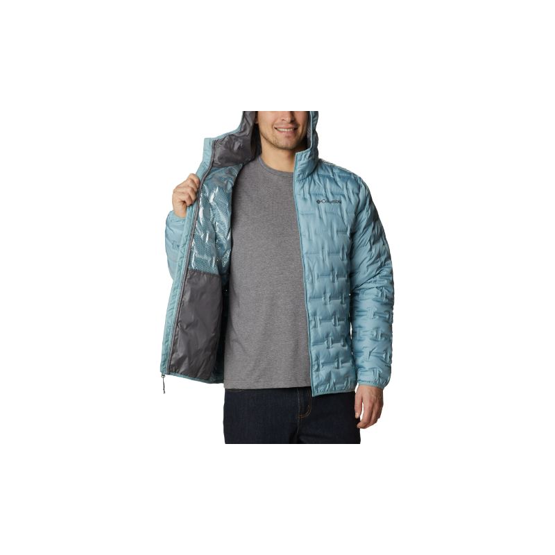 Chaqueta de plumón con capucha para hombre Columbia Delta Ridge (Stone Blue)