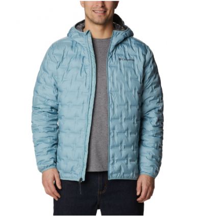 Chaqueta de plumón con capucha para hombre Columbia Delta Ridge (Stone Blue)