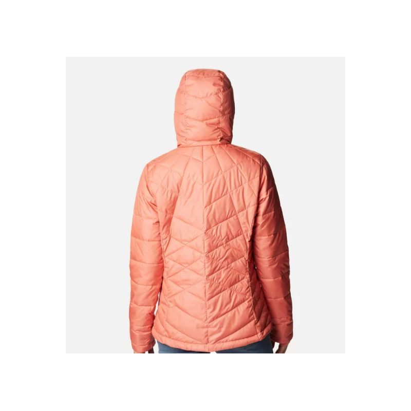 Chaqueta de plumón con capucha para mujer Columbia Heavenly (Faded Peach)