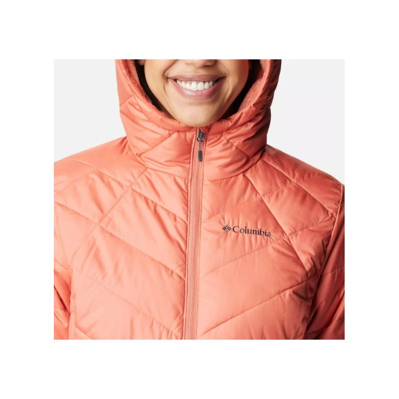 Chaqueta de plumón con capucha para mujer Columbia Heavenly (Faded Peach)