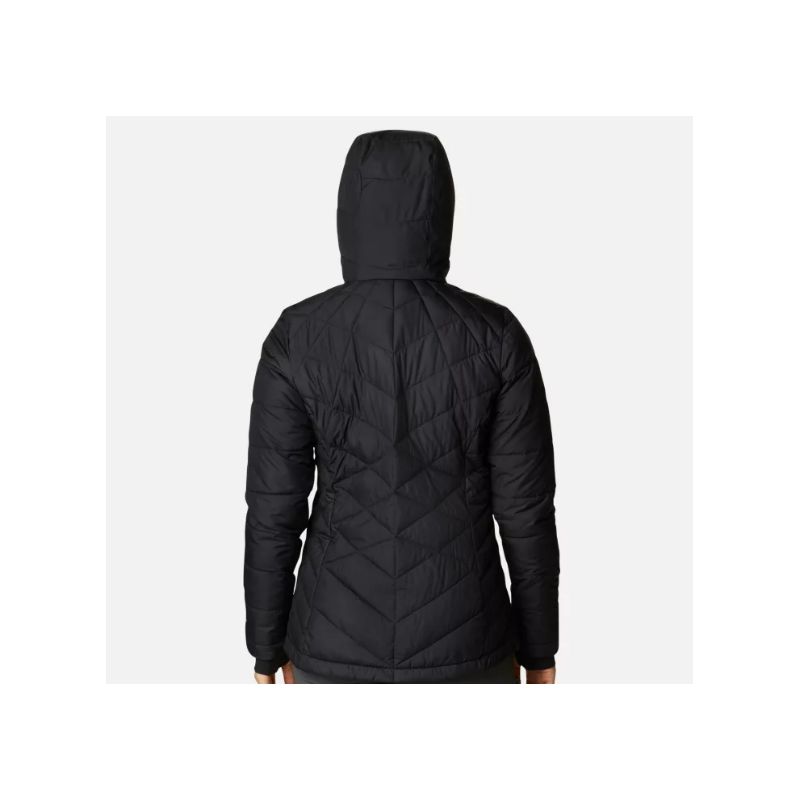 Chaqueta de plumón con capucha para mujer Columbia Heavenly (Negro)