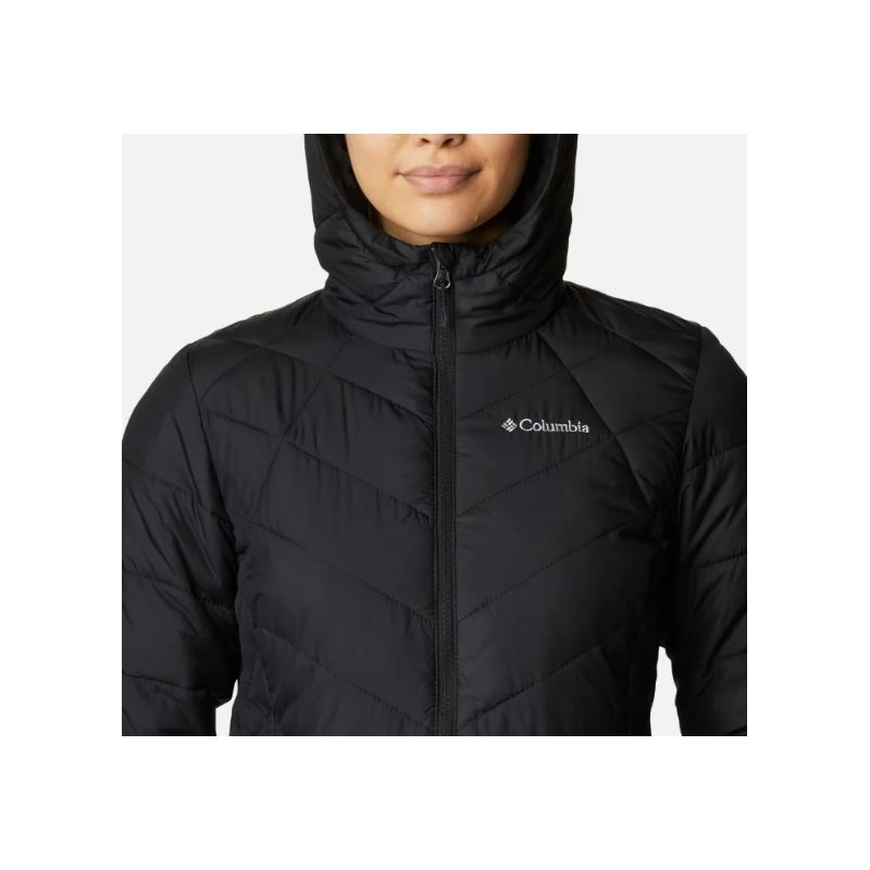 Chaqueta de plumón con capucha para mujer Columbia Heavenly (Negro)