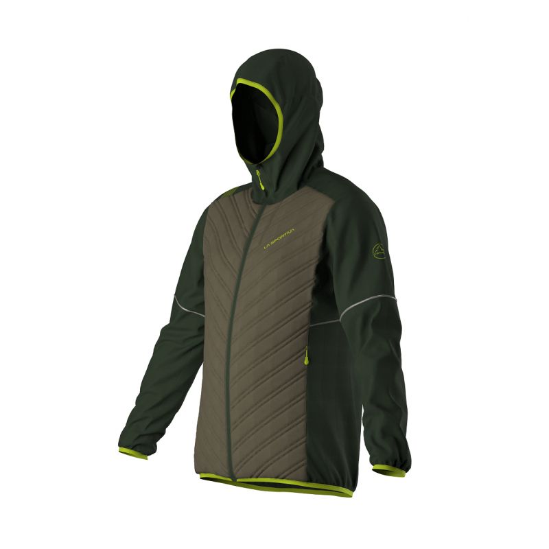 Chaqueta de trail running para hombre La Sportiva Koro (Turtle/Forest)