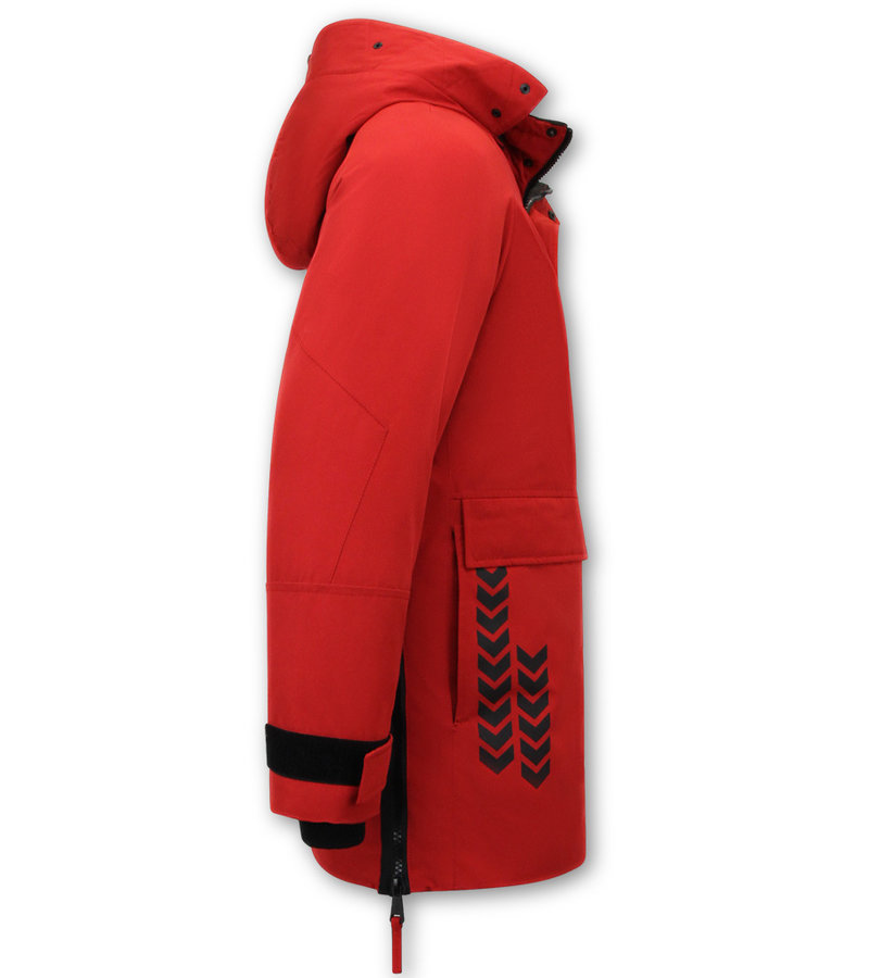 Chaqueta Deportiva De Invierno Para Hombre - 9803 - Rojo