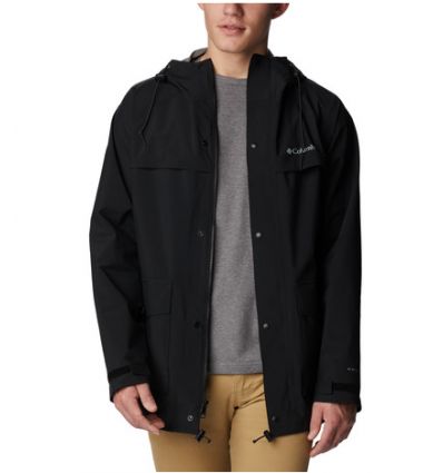 Chaqueta impermeable para hombre Columbia IBEX II (Negro)