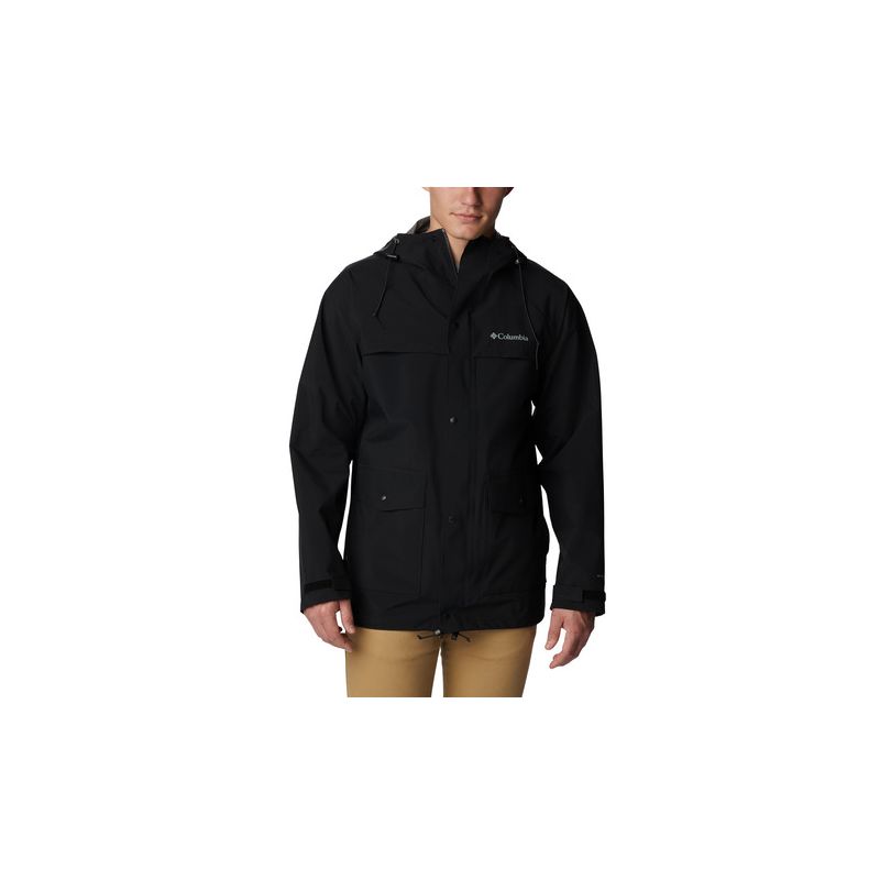 Chaqueta impermeable para hombre Columbia IBEX II (Negro)