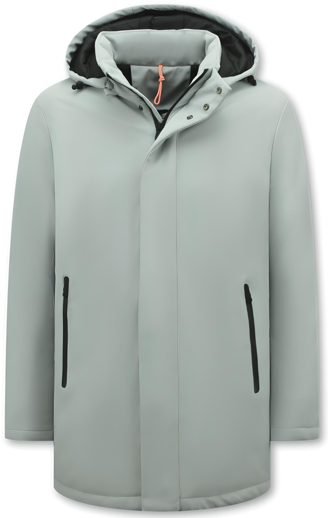 Chaqueta  Impermeable Para Hombre Con Capucha - 8766 - Blanco