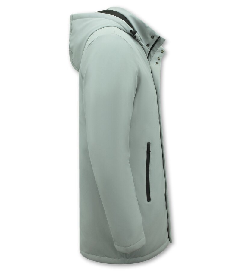 Chaqueta  Impermeable Para Hombre Con Capucha - 8766 - Blanco