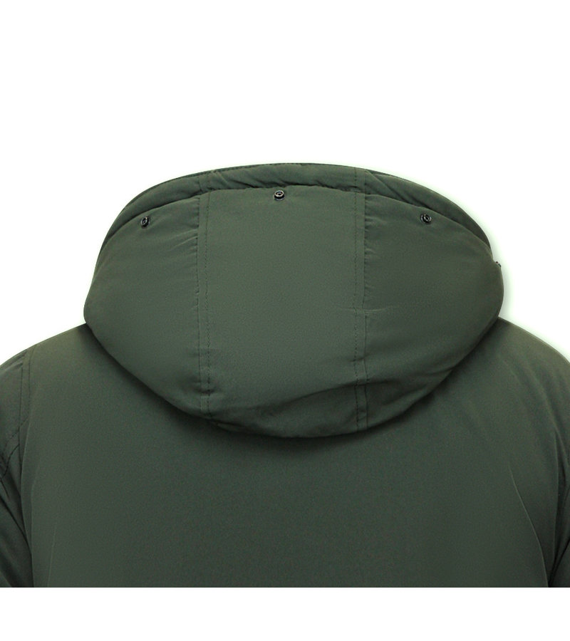 Chaqueta Larga De Invierno Para Hombre Parka - 7101 - Verde