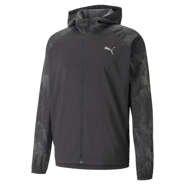 Chaqueta Running Puma RUN FAVORITE AOP WOVEN Negro