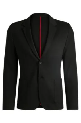 Chaqueta slim fit de punto técnico elástico