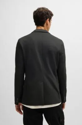 Chaqueta slim fit de punto técnico elástico