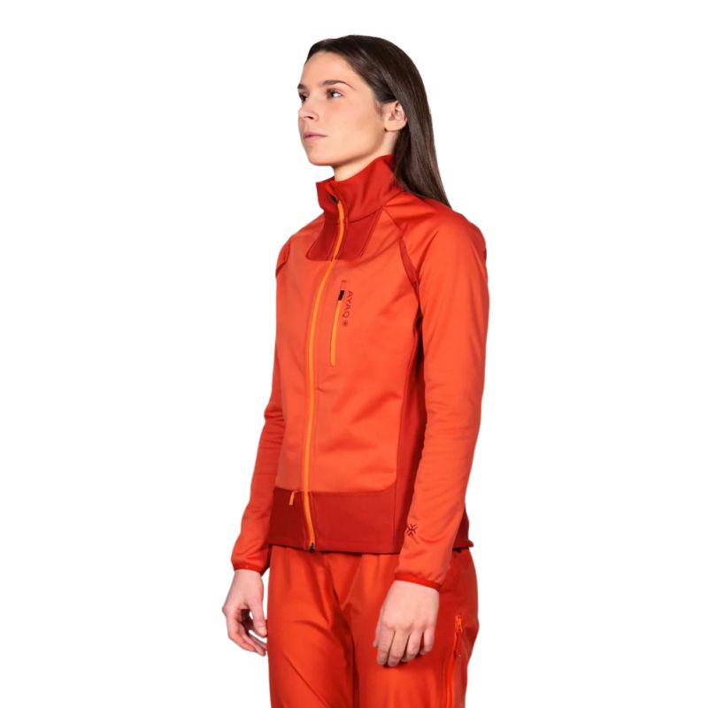 Chaqueta softshell de mujer AYAQ Chaqueta cortaviento Shandar (Orange Sunrise)