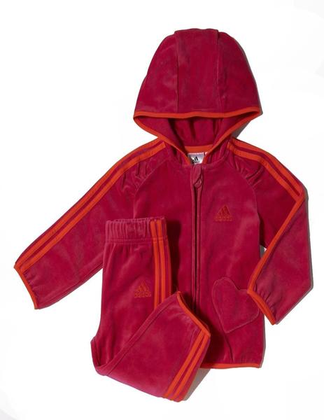 Chándal Infantil Adidas Velour Rosa