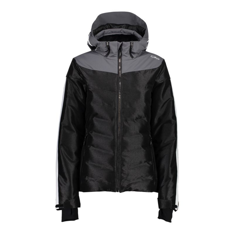 CMP Woman Jacket zip hood (negro)