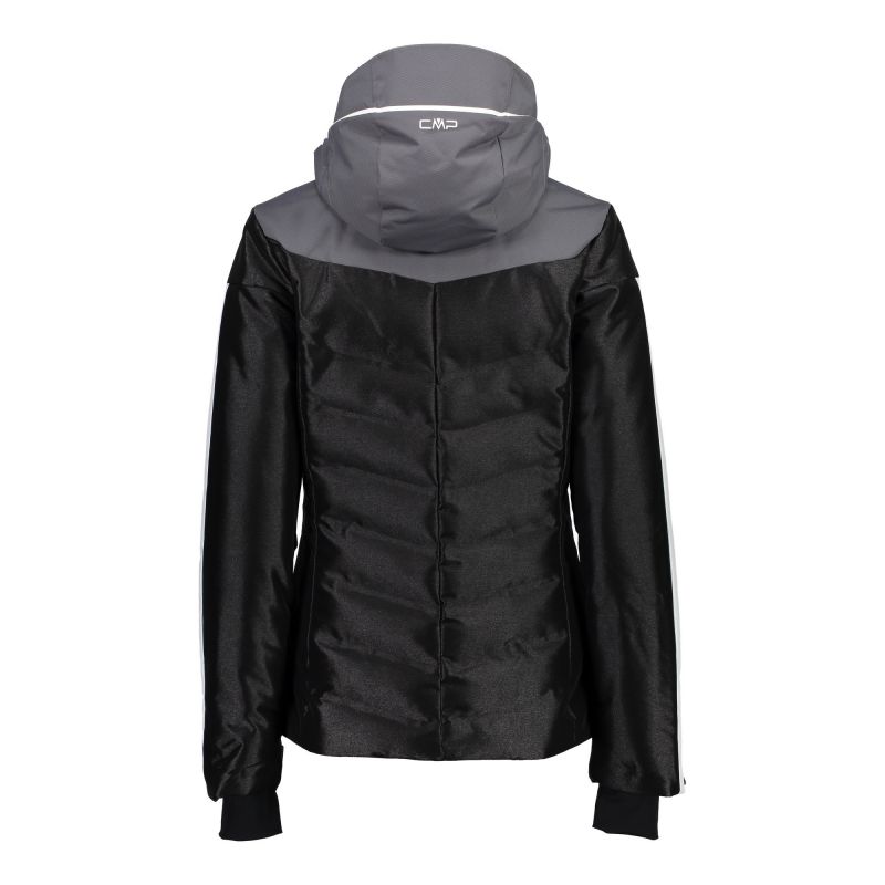 CMP Woman Jacket zip hood (negro)