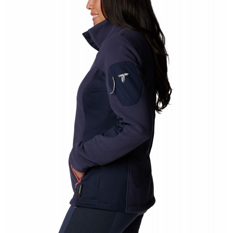 Columbia Titan Pass 2.0 II (Nocturnal, Dark Nocturnal) chaqueta polar con cremallera para mujer