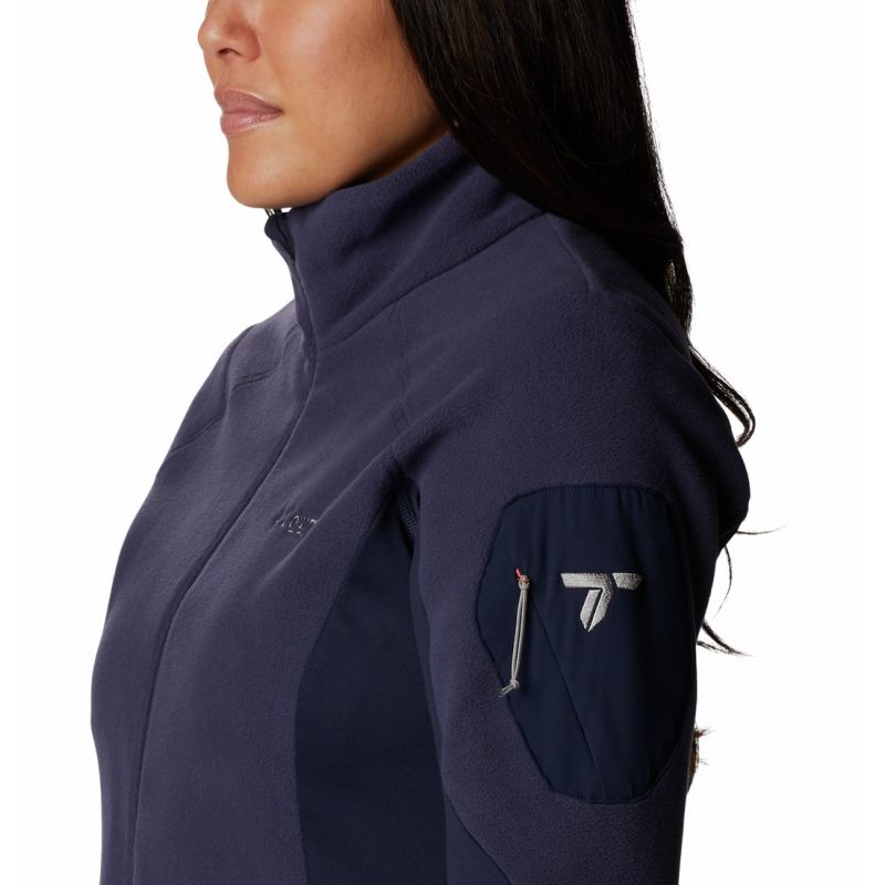 Columbia Titan Pass 2.0 II (Nocturnal, Dark Nocturnal) chaqueta polar con cremallera para mujer