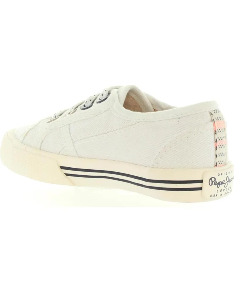 Deportivas de Niña y Niño PEPE JEANS PGS30198 BAKER 800 WHITE