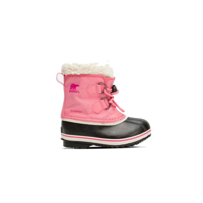 Después de botas de esquí Sorel Yoot Pac Nylon (Lollipop, Pink Glo) - niños