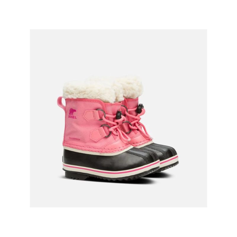 Después de botas de esquí Sorel Yoot Pac Nylon (Lollipop, Pink Glo) - niños