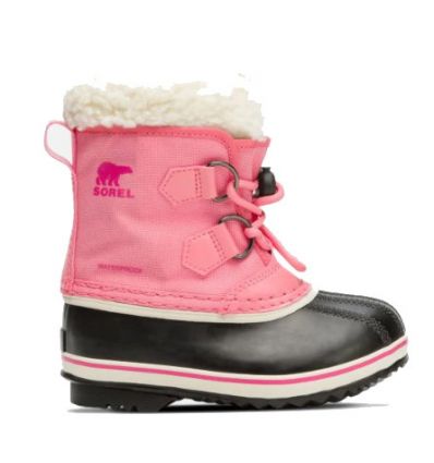 Después de botas de esquí Sorel Yoot Pac Nylon (Lollipop, Pink Glo) - niños