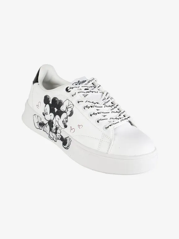 Disney Zapatillas con cordones de mujer Minnie y Mickey Mouse