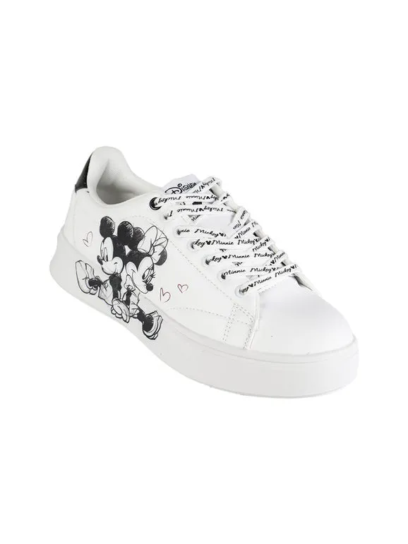 Disney Zapatillas con cordones de mujer Minnie y Mickey Mouse