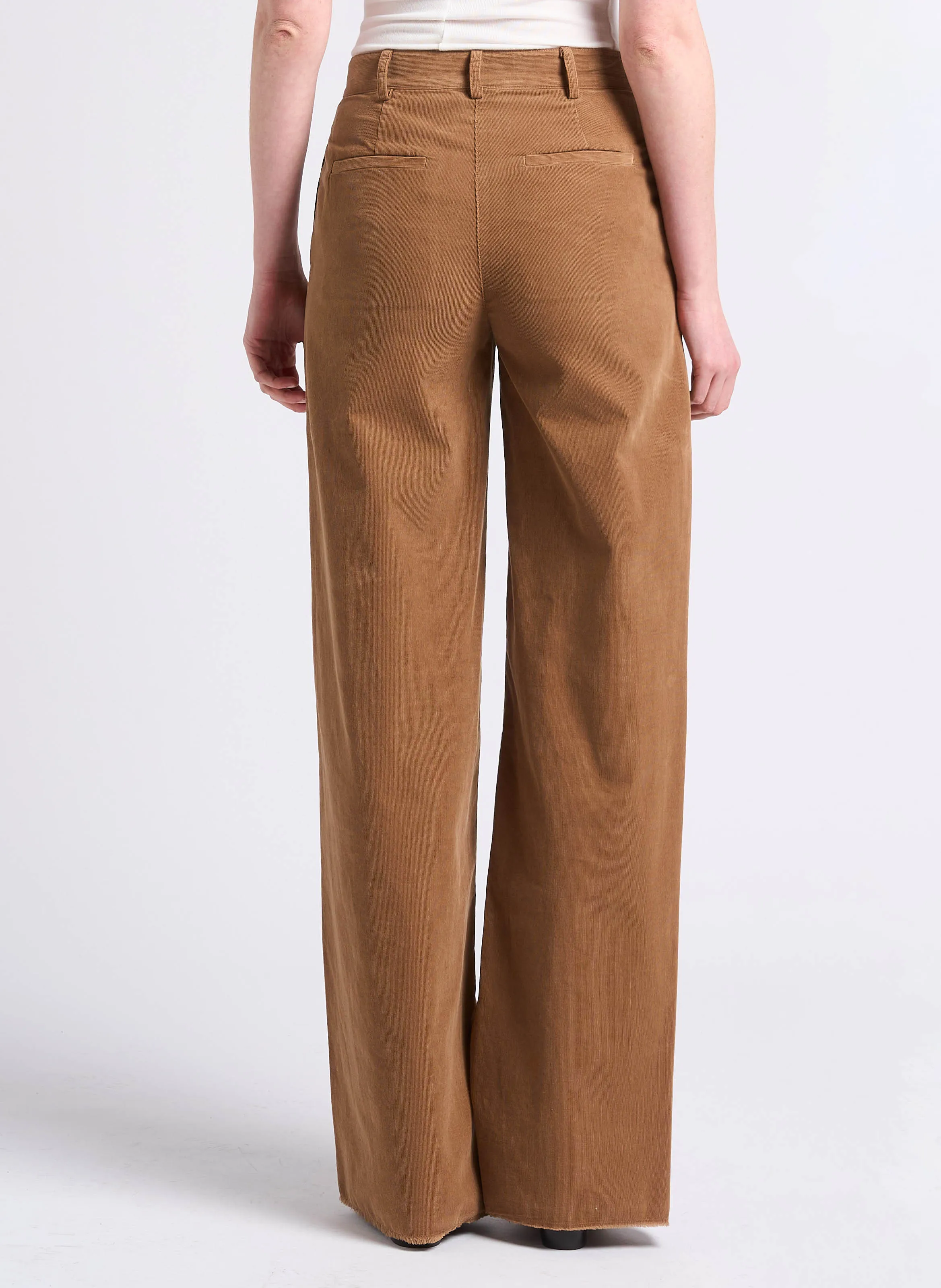 EMERY - Pantalón ancho en beige